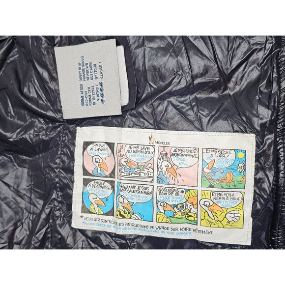 Moncler Women's Black Nylon Down Short Jacket Authentic Tag Size 1 Small 2978 - Picture 8 of 16